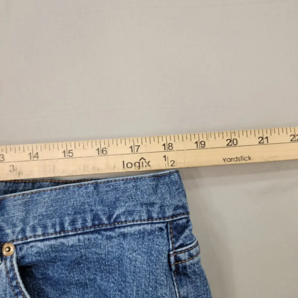 Lauren Ralph Lauren Womens Classic Straight Jeans 16W Stretch Midrise Casual Fit